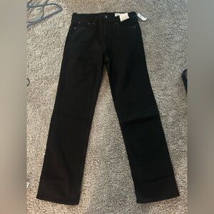GAP High Rise '90s Straight Black Jeans